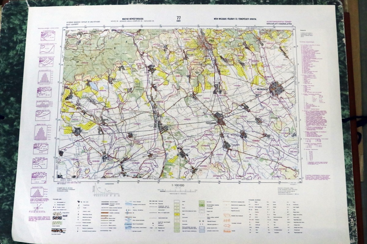 A 77-es térképszelvény agrotopográfiai változata